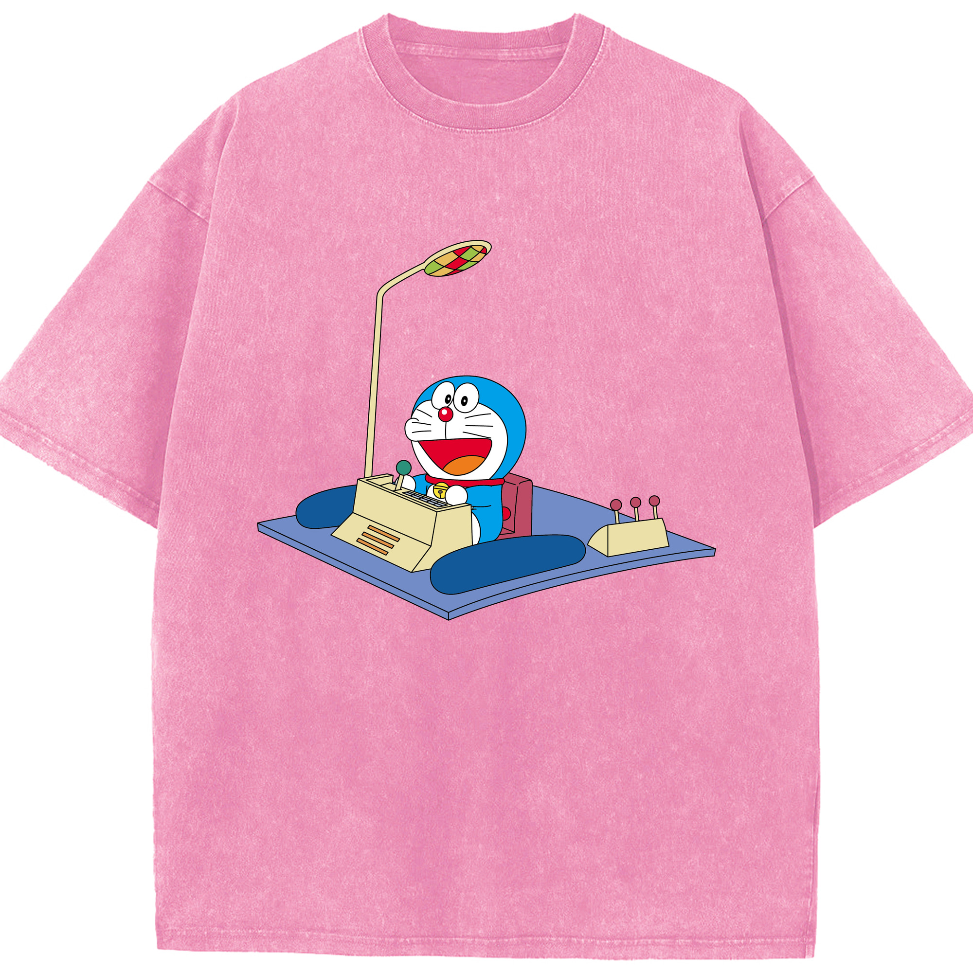 （画像用） ドラえもん Doraemon 綿100% ヴィンテージ風 半袖Tシャツ（フロントプリント）